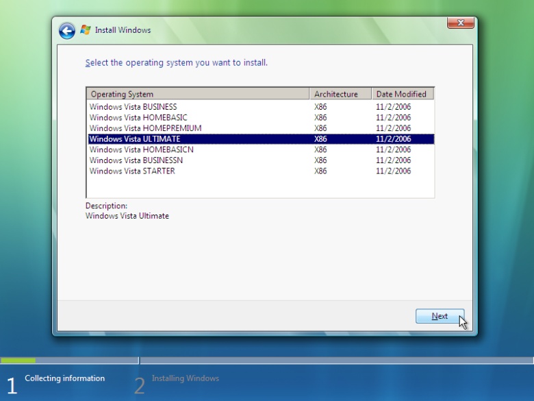 vista install 07