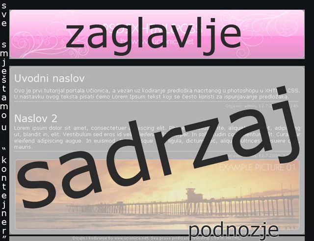 PSD u XHTML i CSS 03 PSD u XHTML i CSS 03