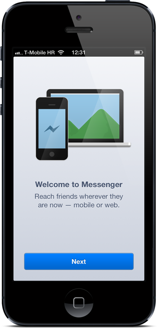 FB messenger welcome