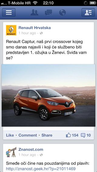 iphone facebook news feed