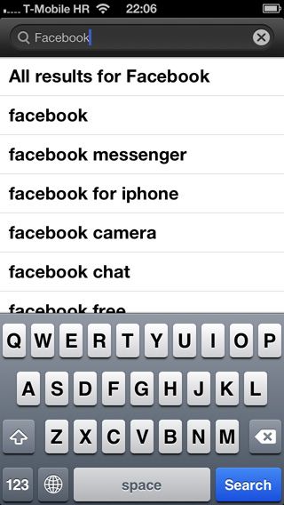 iphone app store pretraga