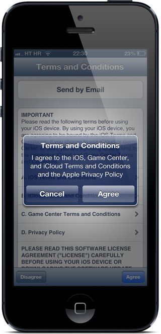 ios 7 uvjeti korištenja potvrda