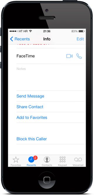 iphone blokiranje kontakata