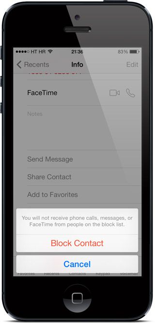 iphone blokiranje kontakata