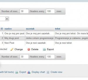 Novi unos preko ActiveRecord-a