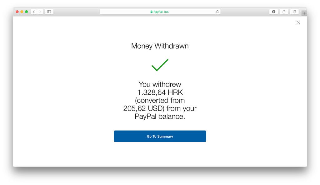 PayPal potvrda