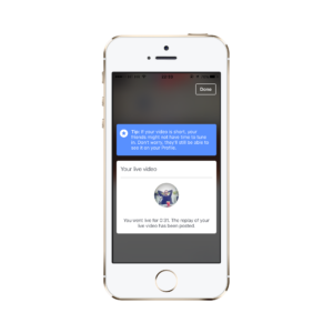 Facebook live potvrda